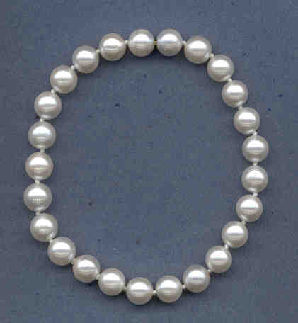 AA Grade 6.5-7MM Akoya Cultured Pearl Bracelet w/14K Mystery Clasp 7 Inches