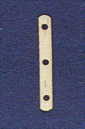 Plain 3 Hole Spacer, 14K