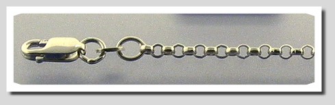 2.2MM Rolo Chain 14K White Gold