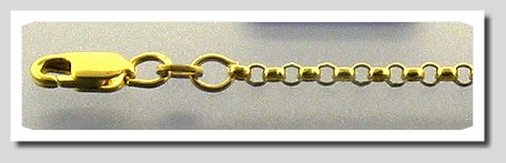 2.2MM Rolo Chain 14K Yellow Gold