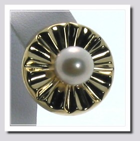 18MM Large Round Earring Jackets 14K Gold Stamped