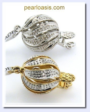 9.1-11.1MM Multi Color Tahitian Pearl Necklace 14K Gold Diamond Clasp 18in