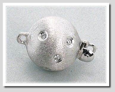 10-11MM Dark Gray/Green Round Tahitian Pearl Necklace 14K Diamond Clasp 18in. 