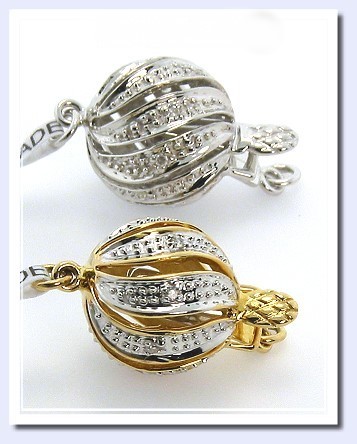 12MM - 15MM Dark Gray Tahitian Pearl Necklace 14K Diamond Clasp 19in