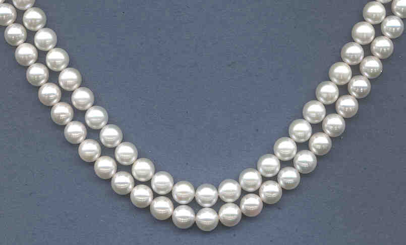 7.5-8MM Japanese Akoya Cultured Pearls, White, Grade AAA