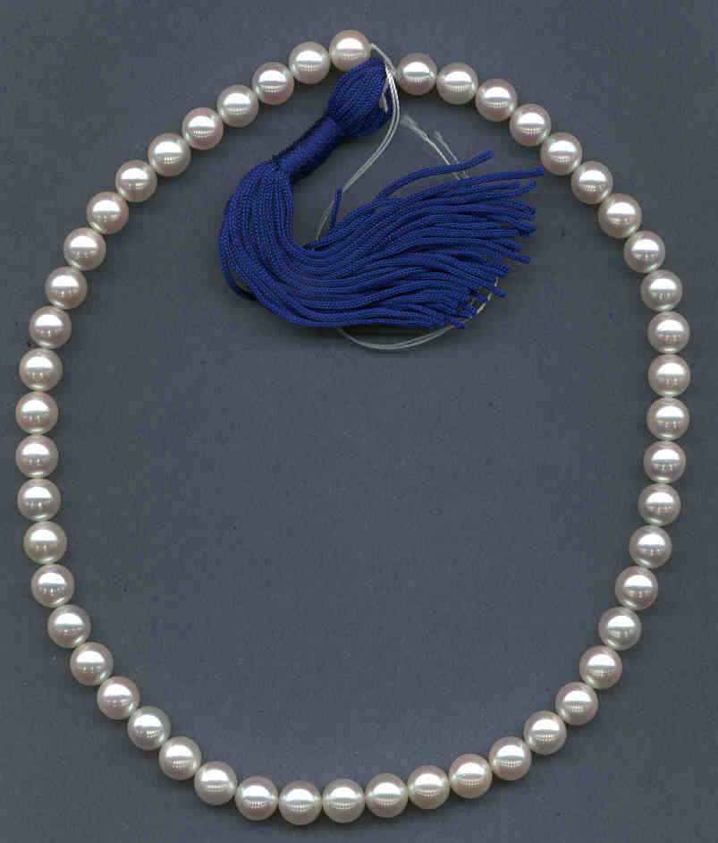 8-8.5MM White Japanese Akoya Cultured Pearls, AAA Grade