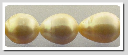 10-11MM  Baroque Medium Golden South Sea Cultured Pearls