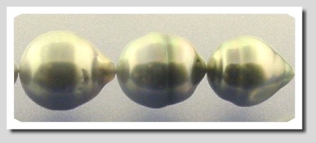 9-10MM Gray Baroque Tahitian Cultured Pearls