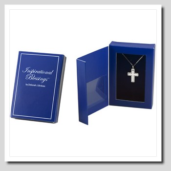 Good News Cross Pendant & Chain 18in Sterling Silver