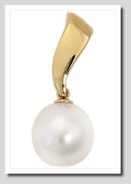 Paspaley 11MM White South Sea Pearl Pendant 14K Yellow Gold