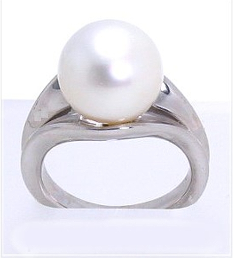12.3MM South Sea Pearl Ring 14K White Gold