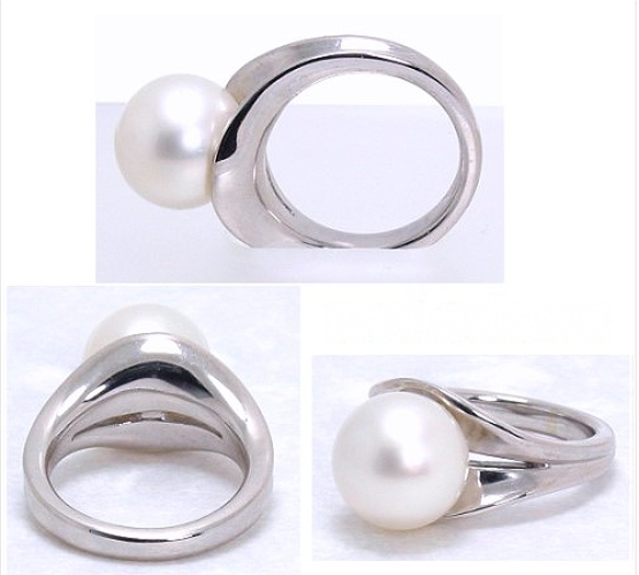 12.3MM South Sea Pearl Ring 14K White Gold