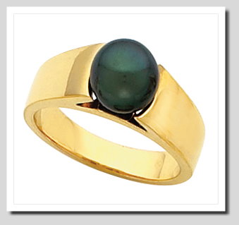 8-9MM Cultured Pearl Ring, 14K Gold