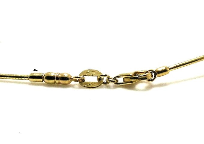 9MM Dark Gray Tahitian Pearl Slide on Omega Chain, 14K Yellow Gold, 18in