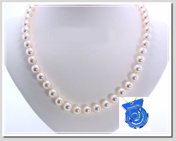 Details about   Long 148 Inch AAA 7-11mm Genuine White Akoya Pearl Necklace 14k Gold CLASP 