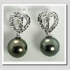 Black Tahitian Pearl Earrings